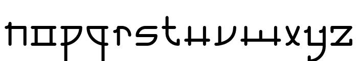 Chinese Monoline Regular Font LOWERCASE