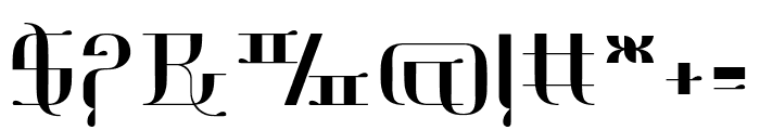 Chinese Prodigy Regular Font OTHER CHARS