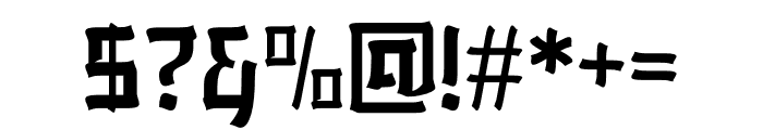 Chinese Shangai Regular Font OTHER CHARS