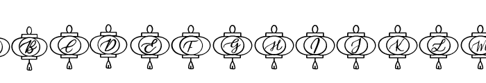 Chinese Spring Festival Font UPPERCASE