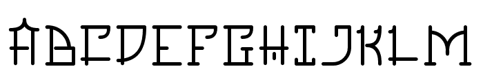 ChineseMonoline-Regular Font UPPERCASE
