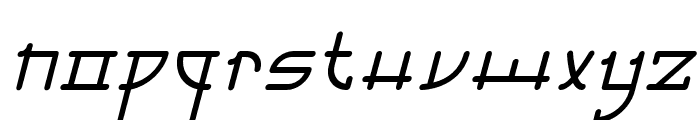 ChineseMonoline-Slant Font LOWERCASE