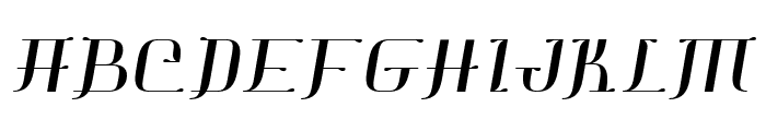 ChineseProdigy-Slant Font UPPERCASE