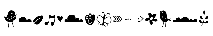 Chirp Blossom Doodle Font LOWERCASE