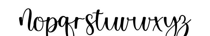 Chista Bella Regular Font LOWERCASE