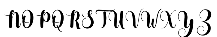 Chista-Regular Font UPPERCASE