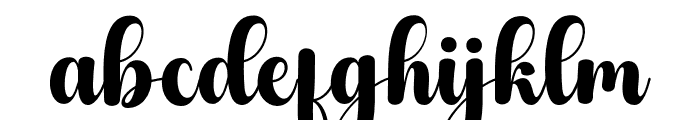 Chista-Regular Font LOWERCASE