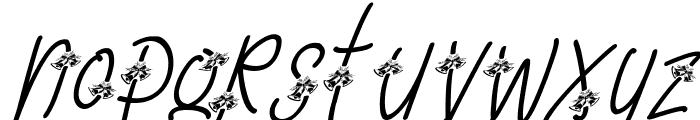 Chistmas Joyful Italic Font LOWERCASE