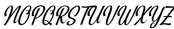 Chity Italic Font UPPERCASE