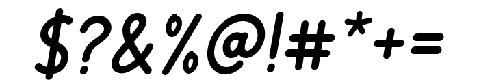 Chiyaw-Italic Font OTHER CHARS
