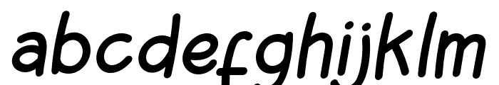 Chiyaw-Italic Font LOWERCASE