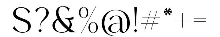 Chlara Typeface Regular Font OTHER CHARS