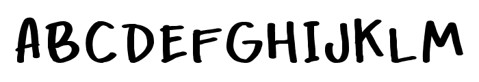 Chocky Font Regular Font UPPERCASE