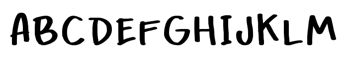 ChockyFont-Regular Font UPPERCASE