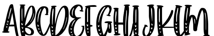 Choco Matcha Line Font UPPERCASE