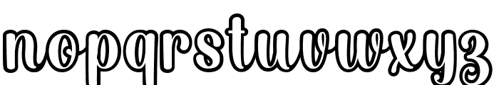Chocolate Banana Outline Font LOWERCASE