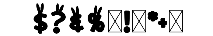 Chocolate Bunny Font OTHER CHARS