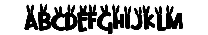 Chocolate Bunny Font UPPERCASE
