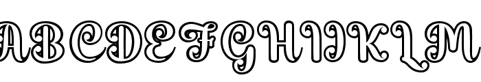 ChocolateBananaOutline Font UPPERCASE