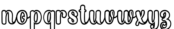 ChocolateBananaOutline Font LOWERCASE