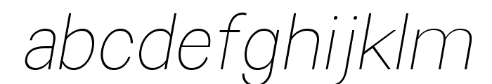 Choice Sans Extra Light Slanted FONT