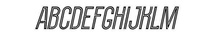 Chokana-LightItalic Font UPPERCASE