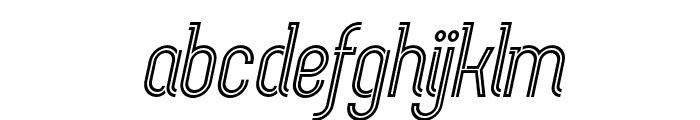 Chokana-LightItalic Font LOWERCASE
