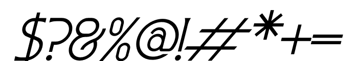 Cholvine Italic Font OTHER CHARS