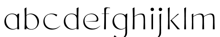 Chopard ExtraLight Font LOWERCASE