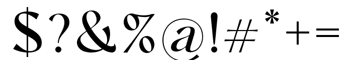 Chopard Medium Font OTHER CHARS