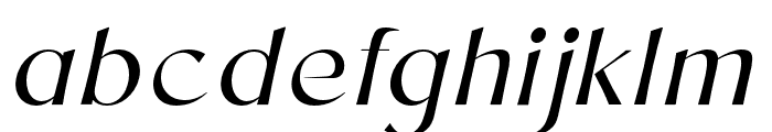 Chopard Regular Italic Font LOWERCASE