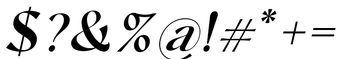 Chopard SemiBold Italic Font OTHER CHARS