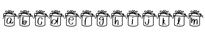 ChrisGifts Font LOWERCASE