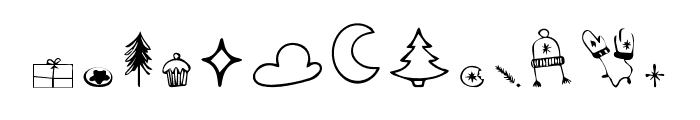 ChrisPine-ornaments Font UPPERCASE