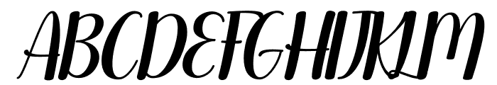 Christania Italic Font UPPERCASE