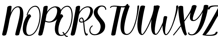 Christania Italic Font UPPERCASE