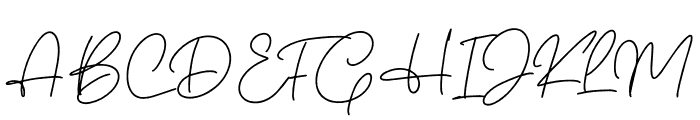 Christina Signature Font UPPERCASE