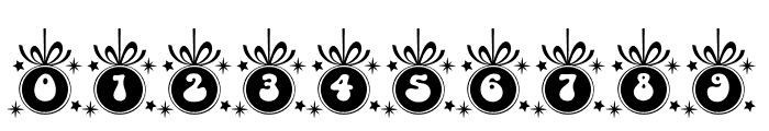 Christmas Balls Retro Font OTHER CHARS