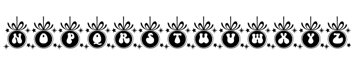 Christmas Balls Retro Font UPPERCASE