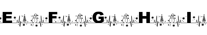 Christmas Beat Regular Font UPPERCASE