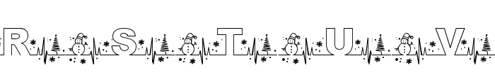 Christmas Beat Regular Font LOWERCASE