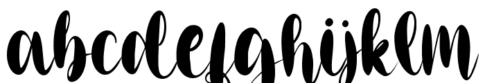 Christmas Billy Font LOWERCASE