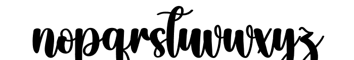Christmas Blessing Font LOWERCASE