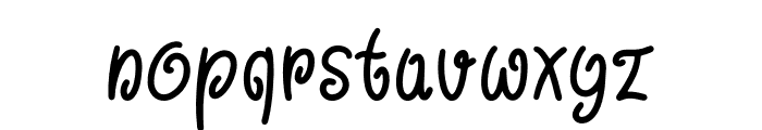 Christmas Brown Font LOWERCASE