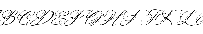 Christmas Calligraphy Italic Font UPPERCASE