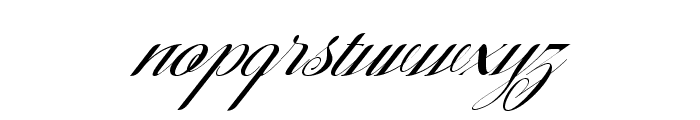 Christmas Calligraphy Italic Font LOWERCASE