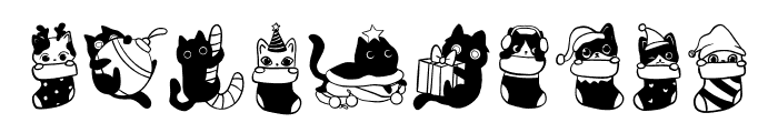 Christmas Cats Font OTHER CHARS