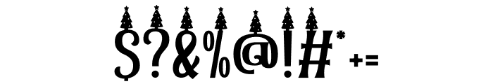 Christmas Chances Tree Font OTHER CHARS