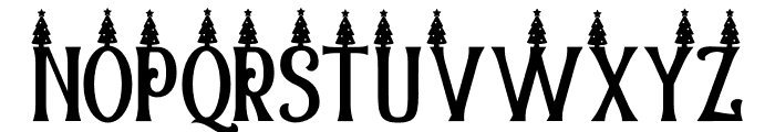 Christmas Chances Tree Font UPPERCASE