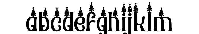 Christmas Chances Tree Font LOWERCASE